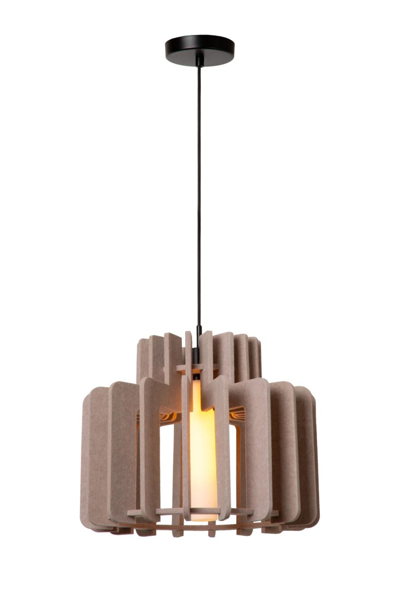 LUCIDE ROLLO - Hanglamp - 1xE27 - Taupe