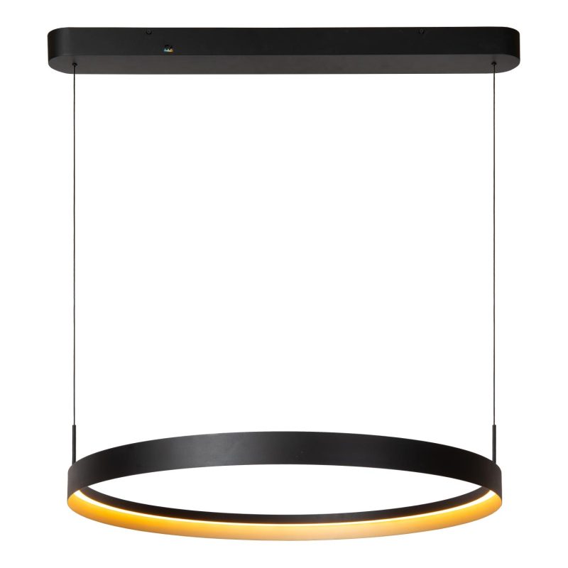 LUCIDE RADIANT - Lampada a Sospensione - LED Dimmerabile - CCT - 1x60W 2200K/3000K - Nero - Vibes