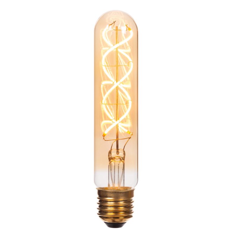 LUCIDE T32 - Filament lamp - Ø 3 cm - LED 3 StepDim (Memory) - E27 - 1x4,9W 2200K - Amber
