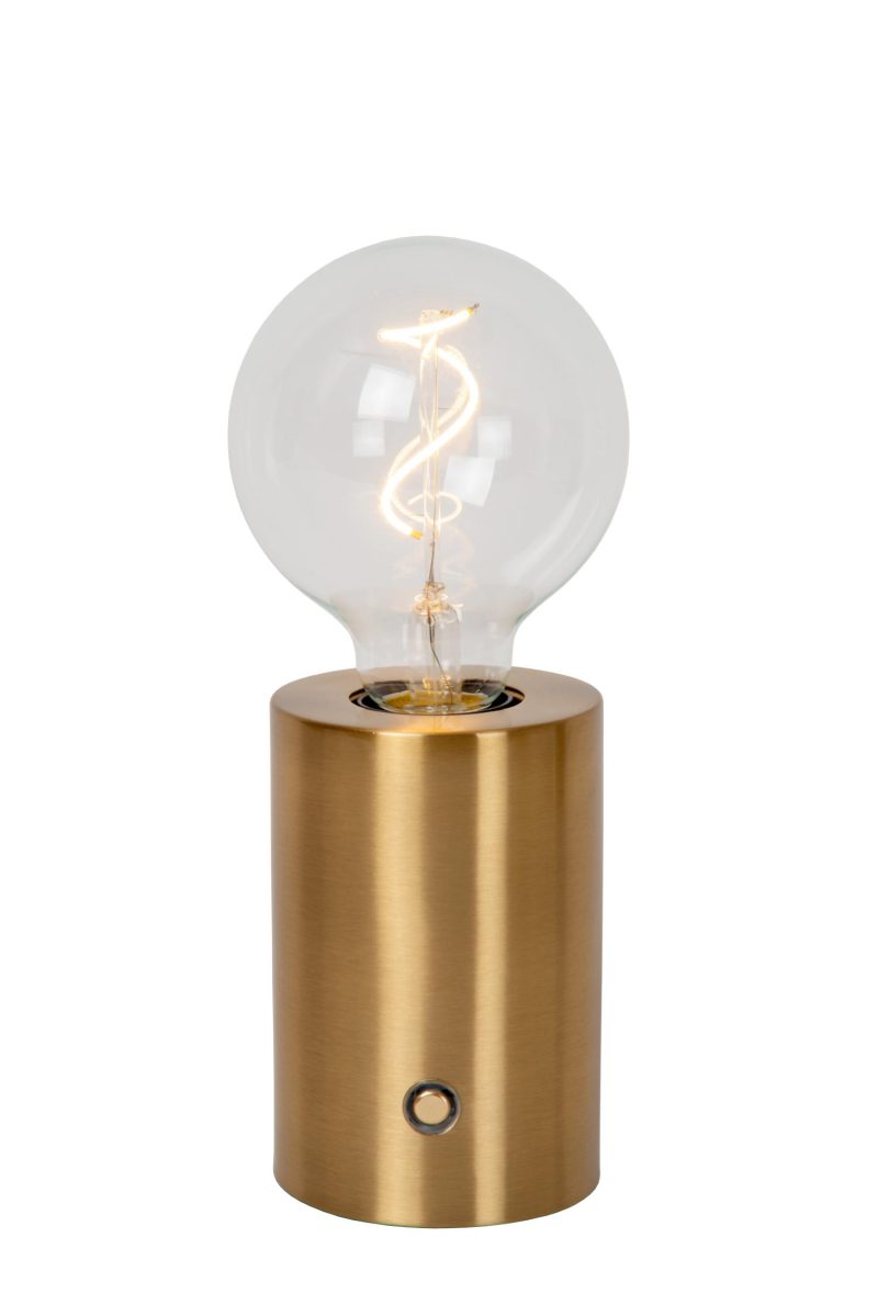 LUCIDE VIVO - Lampe de Table Rechargeable - Batterie - Ø 8 cm - LED Dimm.