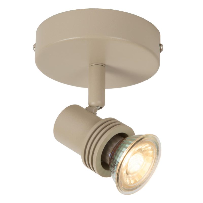 LUCIDE KIANTI - Faretto da Soffitto - Ø 10 cm - 1xGU10 (MR16) - Taupe