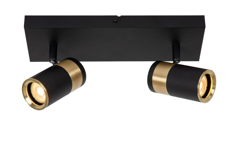 LUCIDE GORIK - Ceiling Spot - 2xGU10 (MR16) - Black
