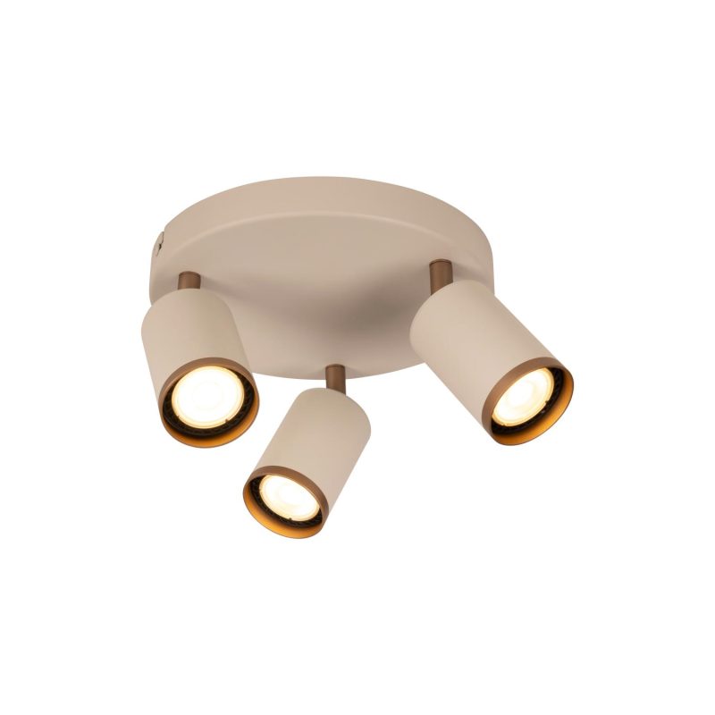 LUCIDE REGINA - Deckenstrahler - Ø 21 cm - 3xGU10 (MR16) - Taupe - Essential