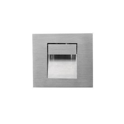 Indigo recessed wall light LED grey rectangular 100mm