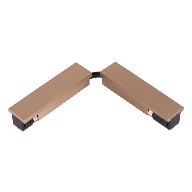 LUCIDE Premium LINIAL Connecteur Flexible - Système de Rail 1-Phase / Éclairage sur Rail - Smart - 48V Track - Champagne