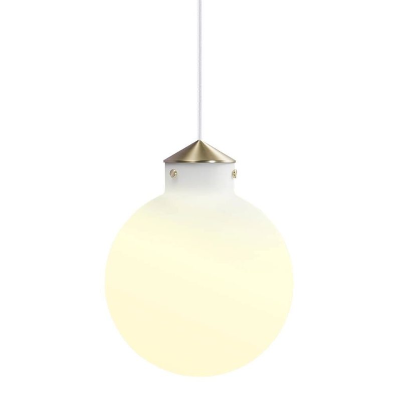 Nordlux Runde Pendelleuchte mit Opalglas, E27-Fassung und dimmbar, Ø22,5 cm
