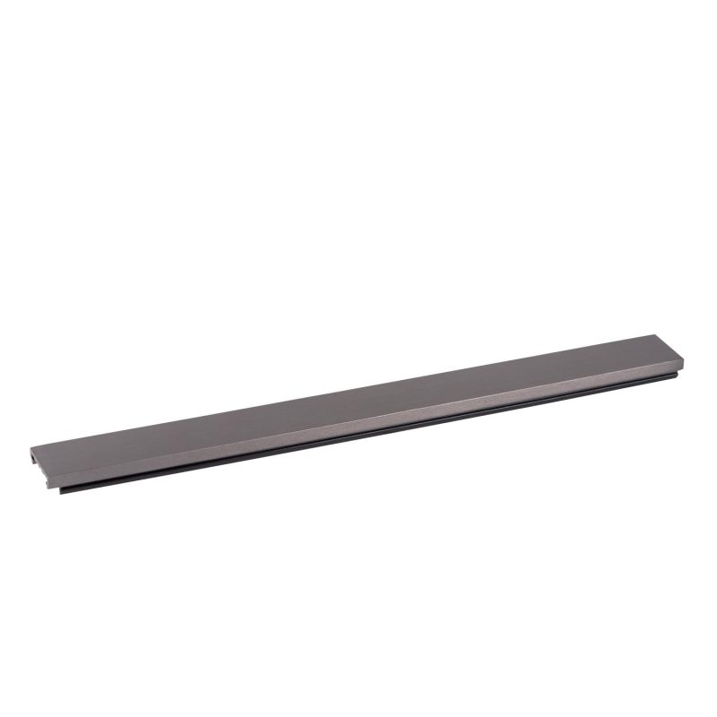 LUCIDE Premium LINIAL Abdeckplatte - 1-Phasen Schienensystem / Schienenbeleuchtung - Smart - 48V Track - 20 CM - Matt Schwarz Chrom