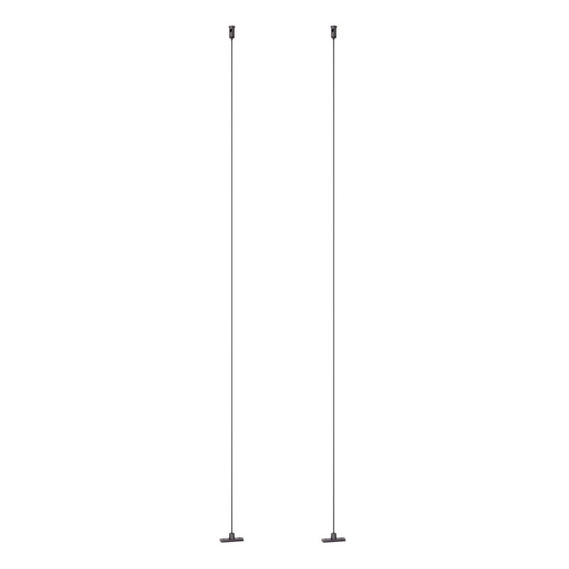 LUCIDE Premium LINIAL Câble Suspendu - Système de Rail 1-Phase / Éclairage sur Rail - Intelligent - Rail 48V - Chrome Noir Mat