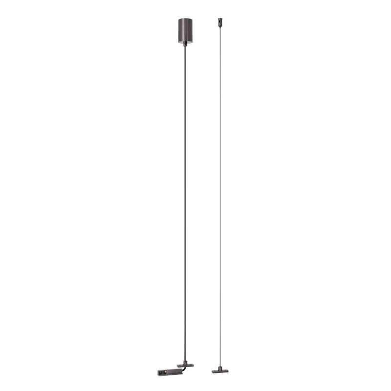LUCIDE Premium LINIAL Suspension for Built-in Driver - 1 Phase Rail System / Rail Lighting - Smart - 48V Track - Matte Black Chrome
