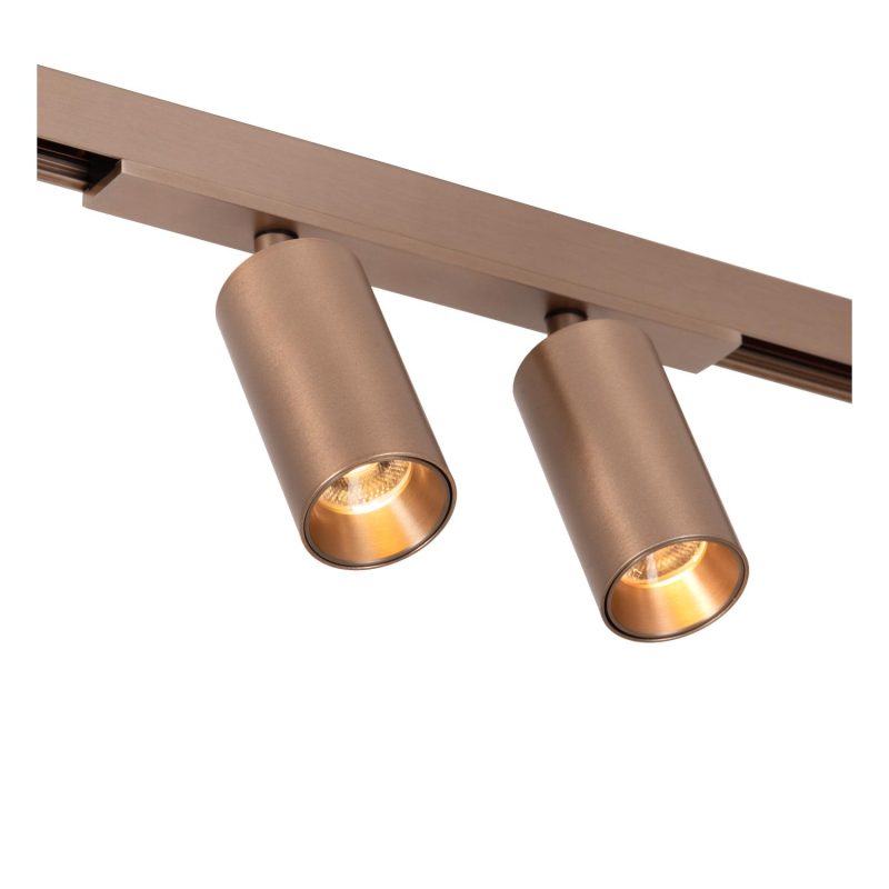 LUCIDE Premium LINIAL MOXX Railspot - 1-fase Railsysteem / Smart Railverlichting - Smart - 48V Track - 2xLED - Champagne