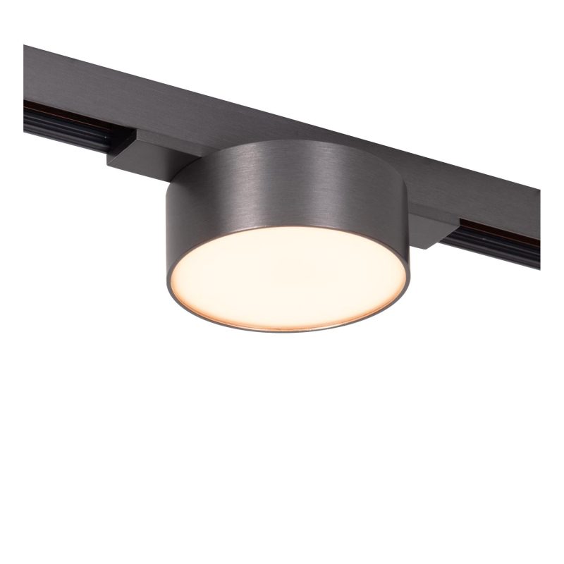LUCIDE Premium LINIAL FIXT Railspot - 1-fase Railsysteem / Smart Railverlichting - Smart - 48V Track - 1xLED - Mat Zwart Chroom