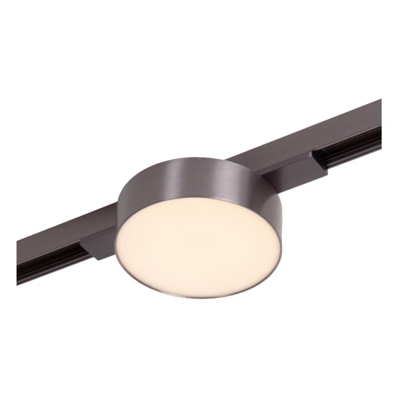 LUCIDE Premium LINIAL FIXXT Railspot - Système de rail 1-phase / Éclairage rail intelligent - Smart - 48V Track - 1xLED - Chrome Noir Mat