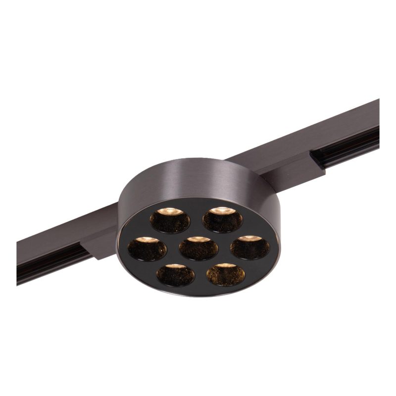 LUCIDE Premium LINIAL XAVI Railspot - 1-fase Railsysteem / Smart Railverlichting - Smart - 48V Track - LED - Mat Zwart Chroom