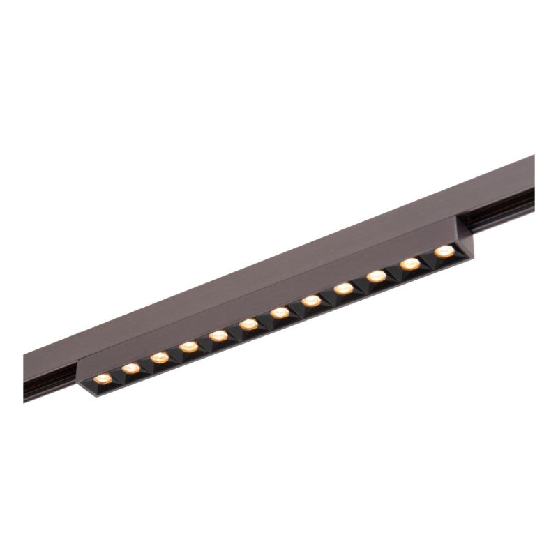 LUCIDE Premium LINIAL XENIA Railspot - 1-fase Railsysteem / Smart Railverlichting - Smart - 48V Track - LED - Mat Zwart Chroom