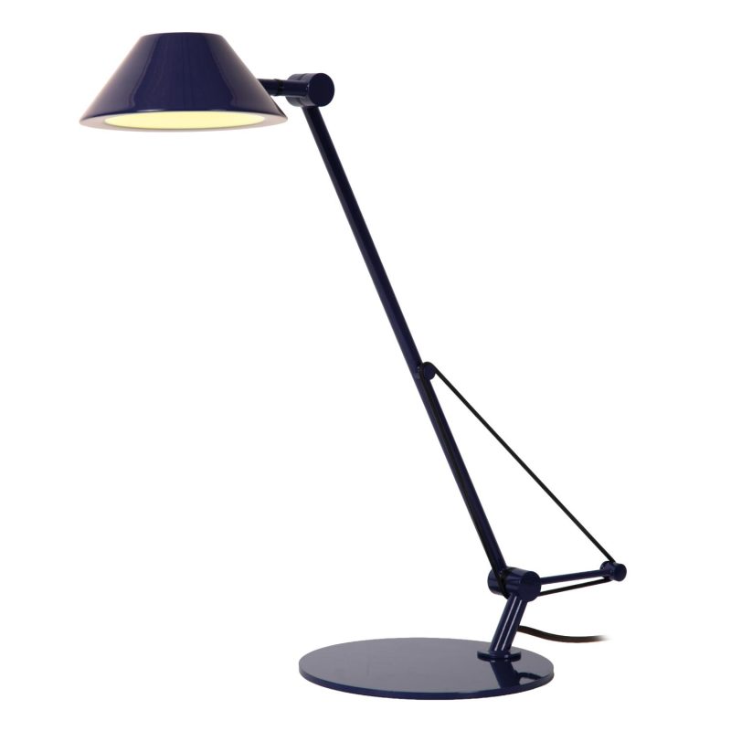 LUCIDE TERRY - Lampada da Scrivania - LED - 1x8W 3000K - Blu - Vibes
