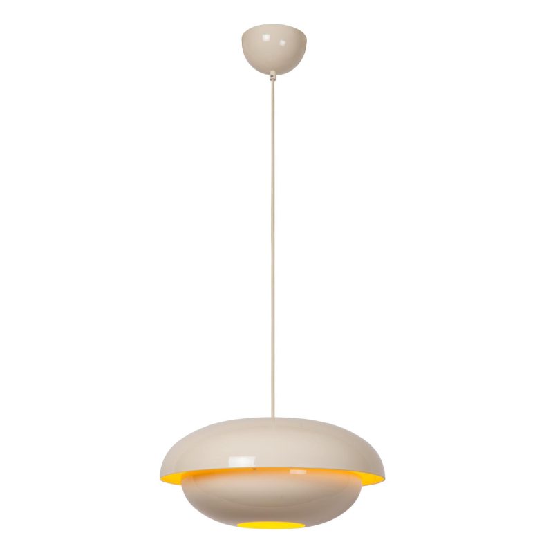 LUCIDE YOUNES - Hanglamp - Ø 40 cm - 1xE27 - Beige - Essential