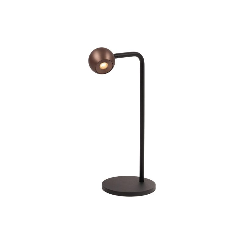LUCIDE MONTANA - Tafellamp - LED Dimb. - 1x5W 2700K - Koffie - Premium