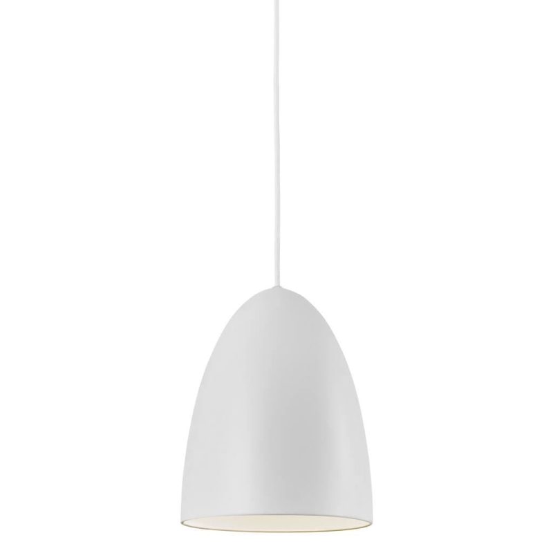 Nordlux Nordic hanglamp wit/telegrijs, metaal, E27 fitting, Ø20 cm