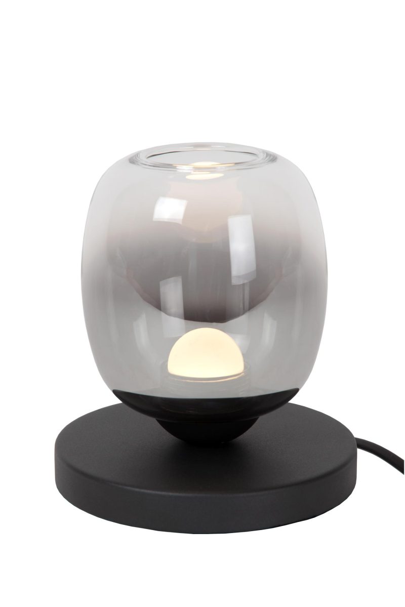 LUCIDE TAMINO - Tafellamp - Ø 15 cm - LED - 1x6W 3000K - Zwart