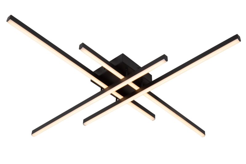 LUCIDE NOVAK - Plafonnière - LED Dimb. - CCT - 1x42W 2700K/4000K - Zwart