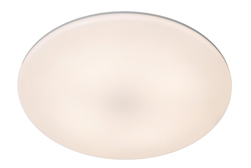 LUCIDE OLSON - Plafonnière Badkamer - Ø 29 cm - LED - CCT - 1x24W 3000K/6500K - IP44 - Opaal