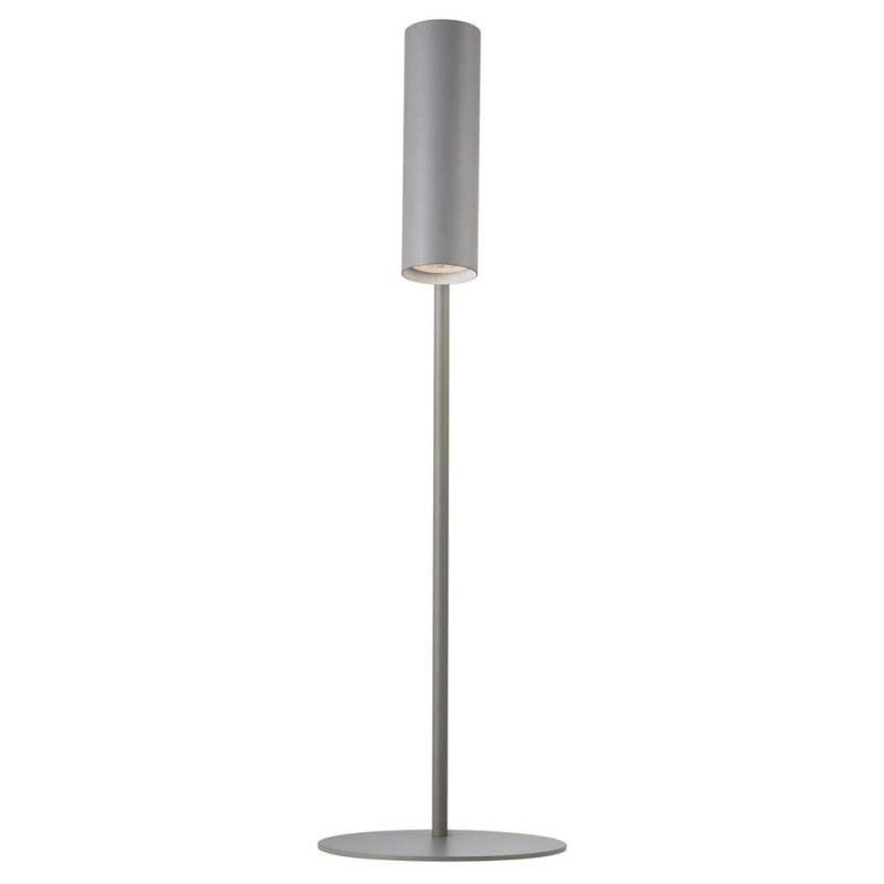 Nordlux Slim cylindrical table lamp adjustable GU10 grey metal