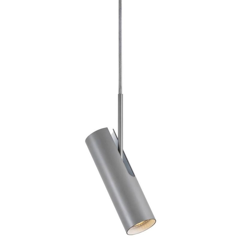 Nordlux Cylindrical ceiling lamp grey metal, adjustable, GU10 socket
