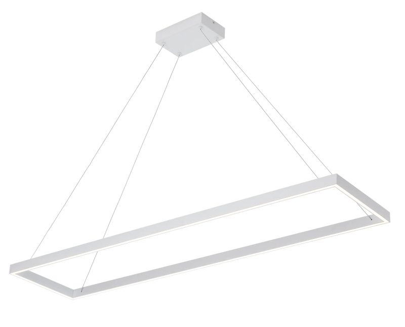 Fantasia Guri LED pendant light rectangle white 30x120cm dimmable