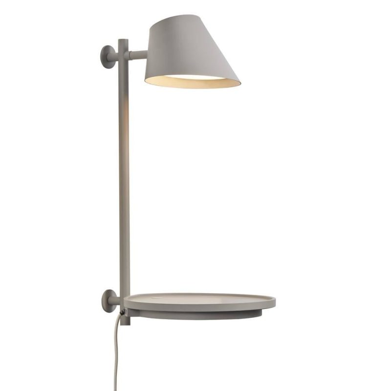 Nordlux Aplique de pared gris con módulo LED 14,5W regulable