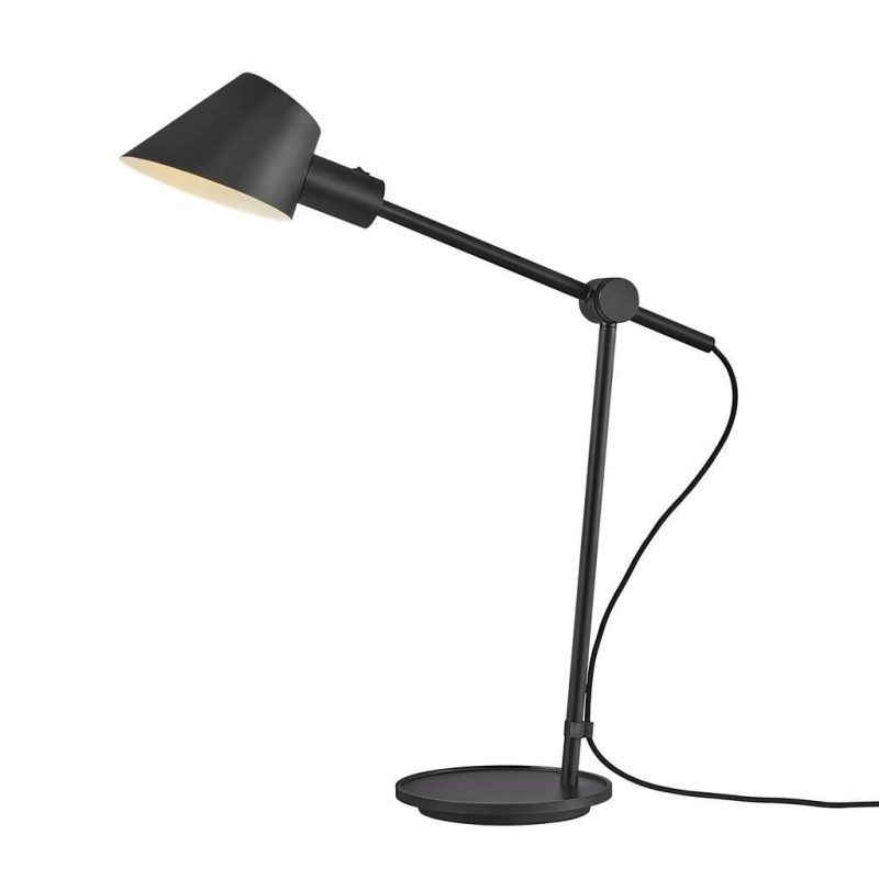 Nordlux Lampe de table noire métal E27 max 40W IP20 h. 53 cm