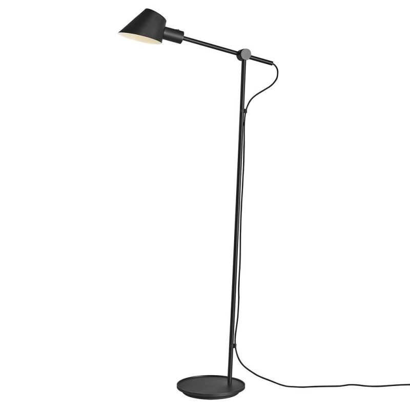 Nordlux Lampada da terra design moderno minimalista, metallo, nera, E27