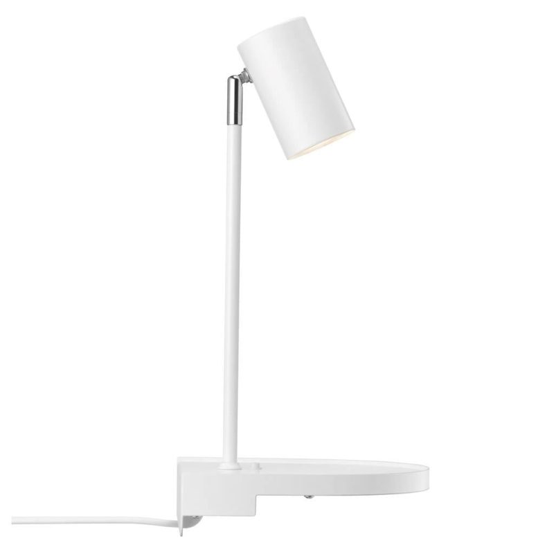 Nordlux Verstellbare GU10 Wandleuchte, weißes Metall, Ø6 cm, IP20