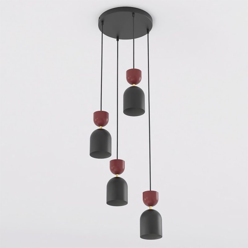 Emibig GAUDI 4PREM BLACK BURGUNDY