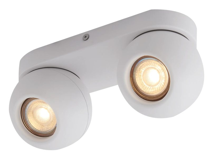 Fantasia Triton plafón 2 luces GU10 blanco orientable