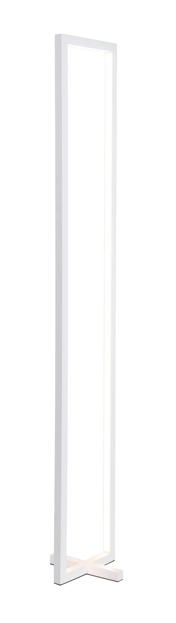 Fantasia GURI LED vloerlamp kadervorm wit, dimbaar, 47W