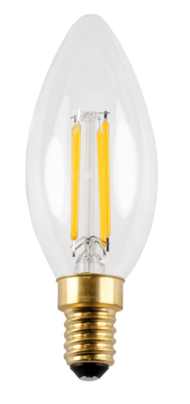 Fantasia Lámpara vela LED C35 E14 4W regulable vidrio claro 2700K
