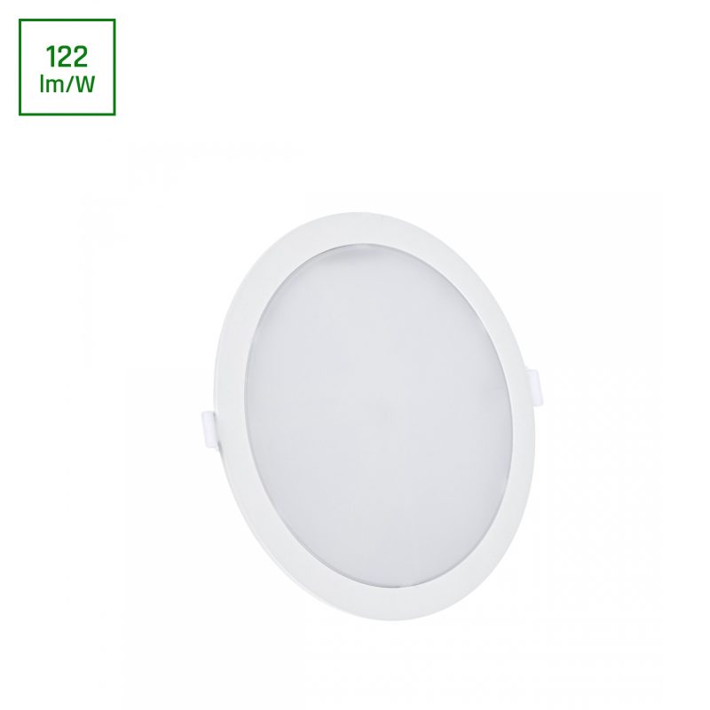 Spectrum LED ALGINE 2IN1 SURFACE-RECESSED DOWNLIGHT 18W 1820LM WW 230V IP20 ROUND