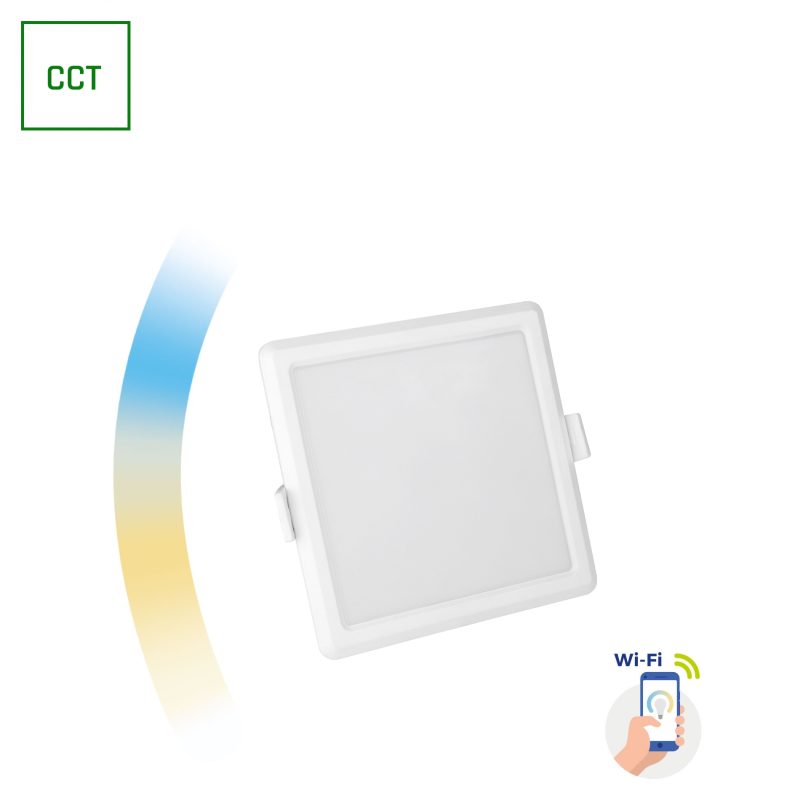 Spectrum LED ALGINE 6W CCT+DIM WI-FI SPECTRUM SMART SQUARE
