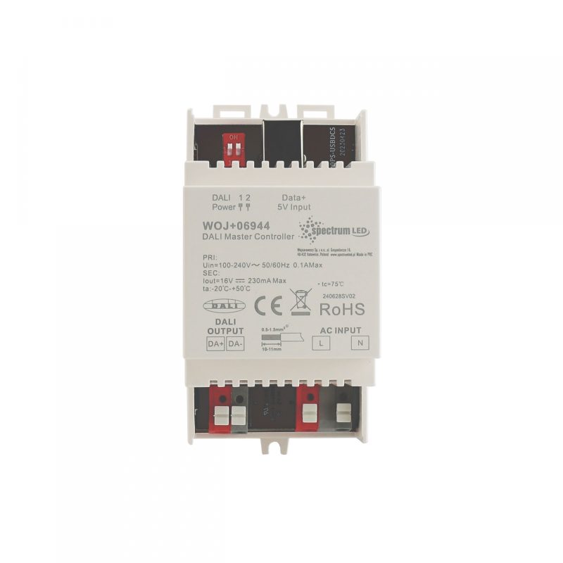 Spectrum LED Central DALI controller with USB to DIN rail