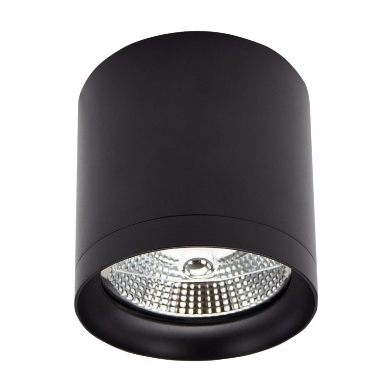 Spectrum LED CHLOE AR111 ANTI-GLARE GU10 230V IP20 118X110MM BLACK ROUND