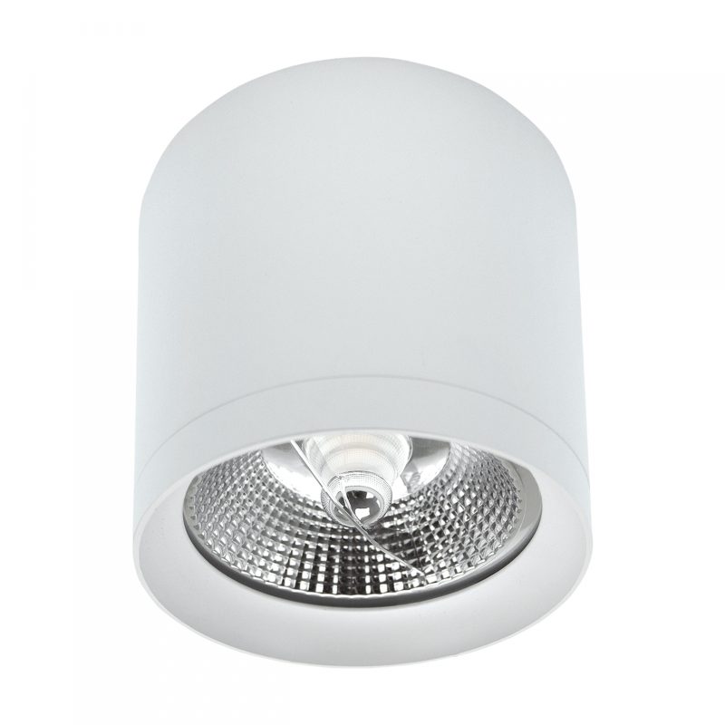 Spectrum LED CHLOE AR111 ANTI-GLARE GU10 230V IP20 118X110MM WHITE ROUND