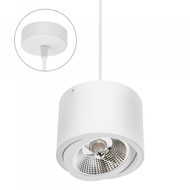 Spectrum LED CHLOE AR111 GU10 IP20 ROUND WHITE
