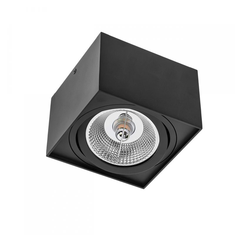 Spectrum LED CHLOE AR111 GU10 IP20 SQUARE BLACK