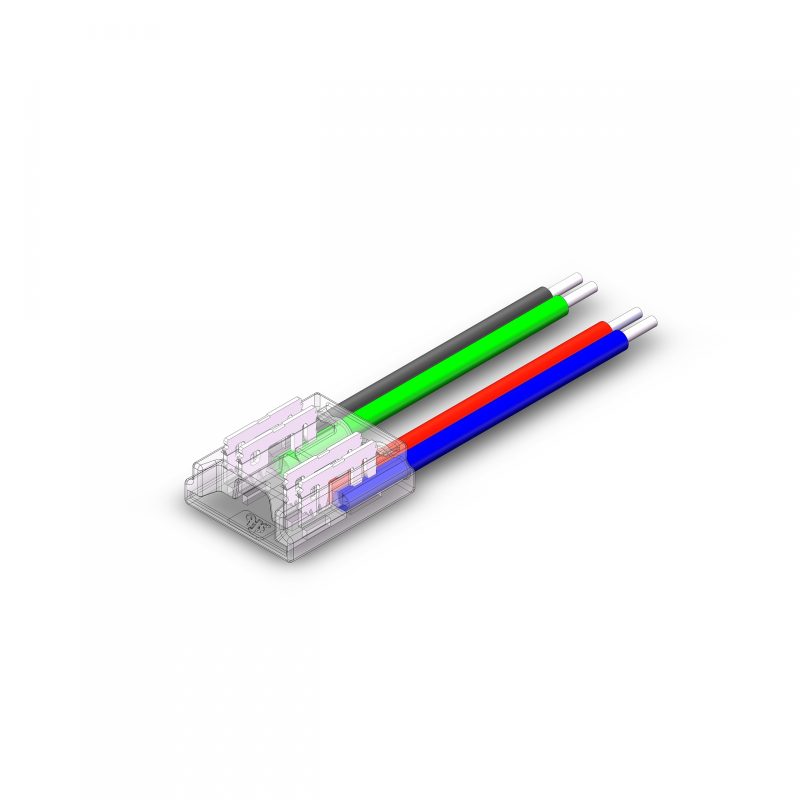 Spectrum LED Conector tira a cable COB RGB 10mm