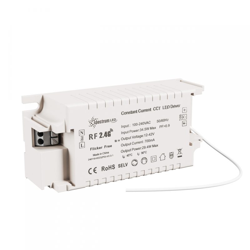 Spectrum LED DRIVER CC 350-700mA 12V-42V MAX 29W CCT DIMM COMPACT KONEKTO MESH