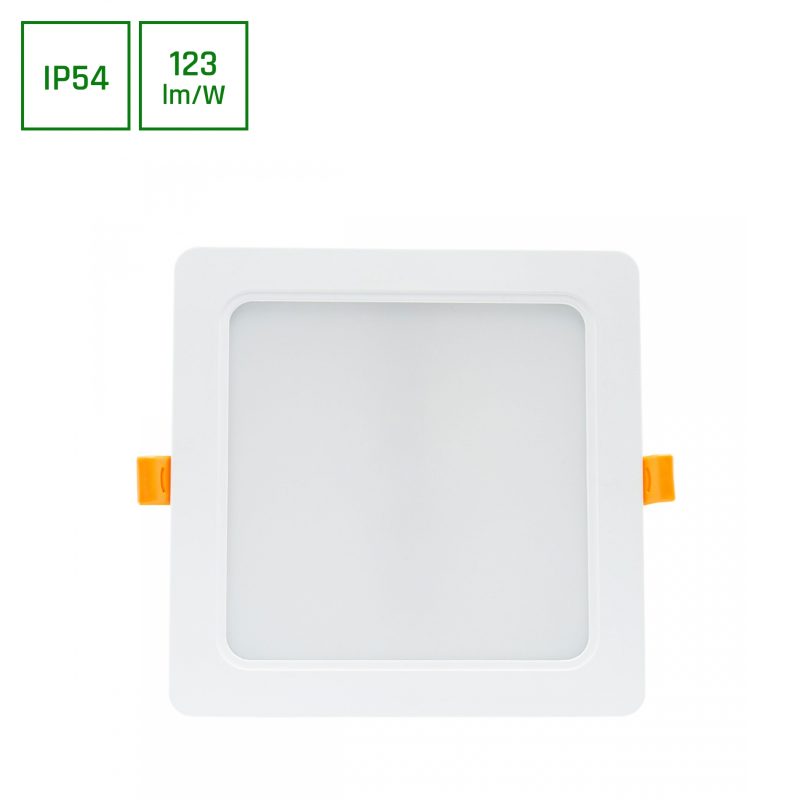 Spectrum LED DURE 3 DOWNLIGHT 18W CW 230V 110DEG IP54 IK06 168X168X34