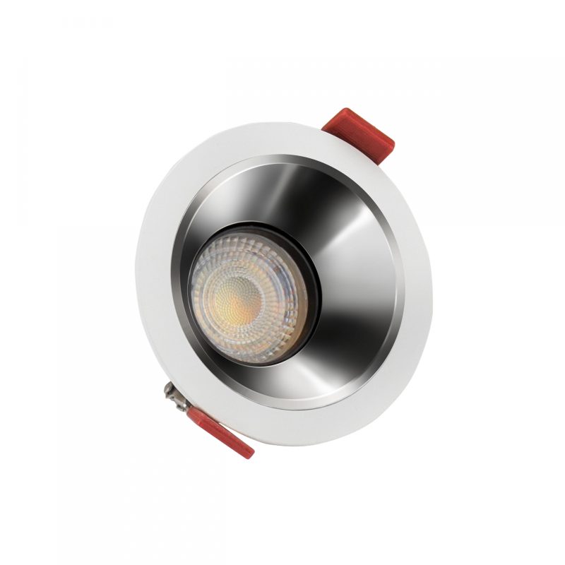 Spectrum LED FIALE COMFORT ANTI - GLARE GU10 250V IP20 FI85X50MM WHITE ROUND