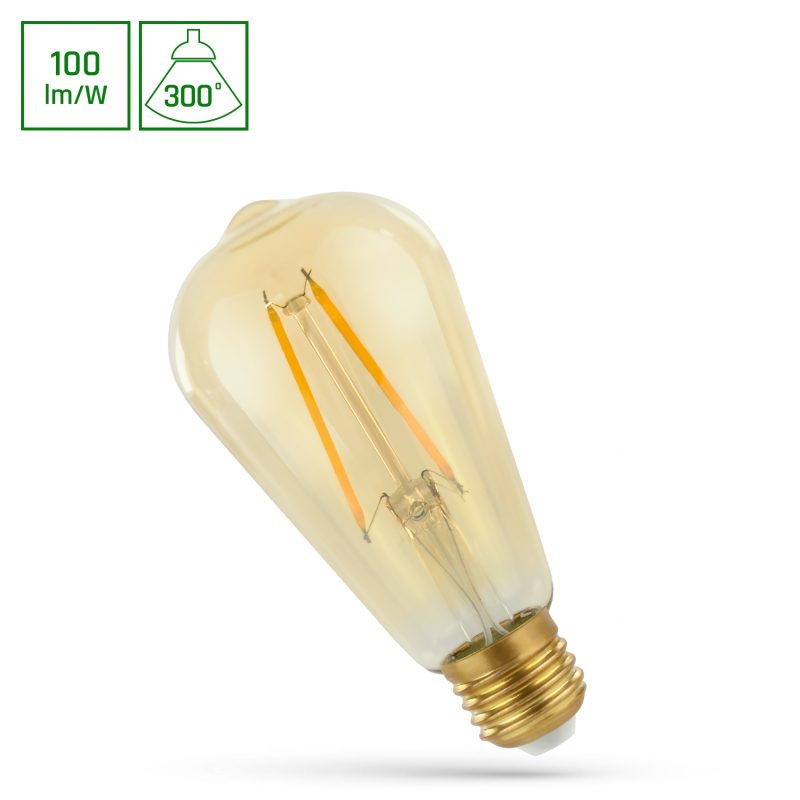 Spectrum LED LED A60 E-27 230V 4.9W COG WW RETROSHINE