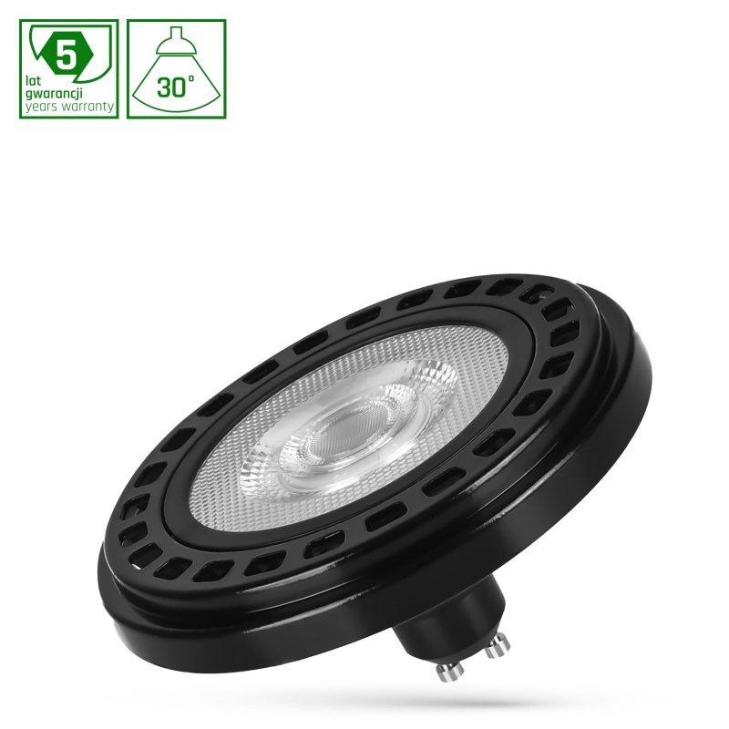 Spectrum LED LED AR111 GU10 230V 20W COB 30DEG NW RA90 PREMIUM BLACK