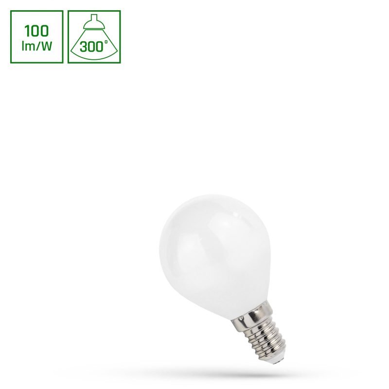 Spectrum LED LED BALL G45 E-14 230V 1W COG NW MILKY SPECTRUM